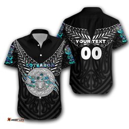 Custom Personalised Maori Aotearoa Hawaiian Shirt Simple Sport Style