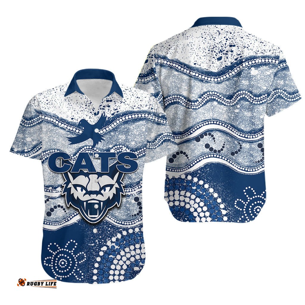 Cats Hawaiian Shirt Aboriginal Grunge Style