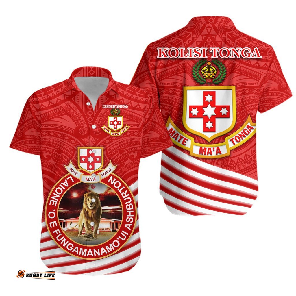 Kolisi Tonga Hawaiian Shirt Mate Ma'a Tonga Rugby Style