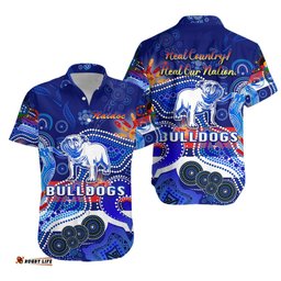 Western Hawaiian Shirt Bulldogs Indigenous NAIDOC Heal Country! Heal Our Nation