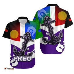 NAIDOC Fremantle Hawaiian Shirt Freo Flag