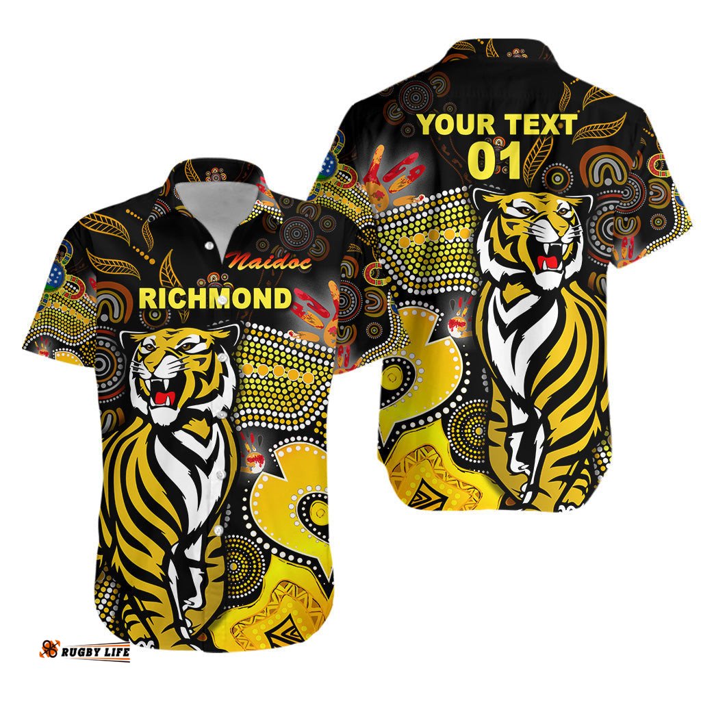 Custom Personalised Richmond Tigers Hawaiian Shirt NAIDOC Heal Country! Heal Our Nation Original, Custom Text And Number