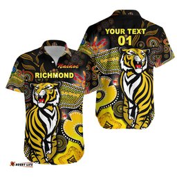 Custom Personalised Richmond Tigers Hawaiian Shirt NAIDOC Heal Country! Heal Our Nation Original, Custom Text And Number