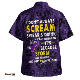 Melbourne Storm Hawaiian Shirt - Scream With Tropical Patterns