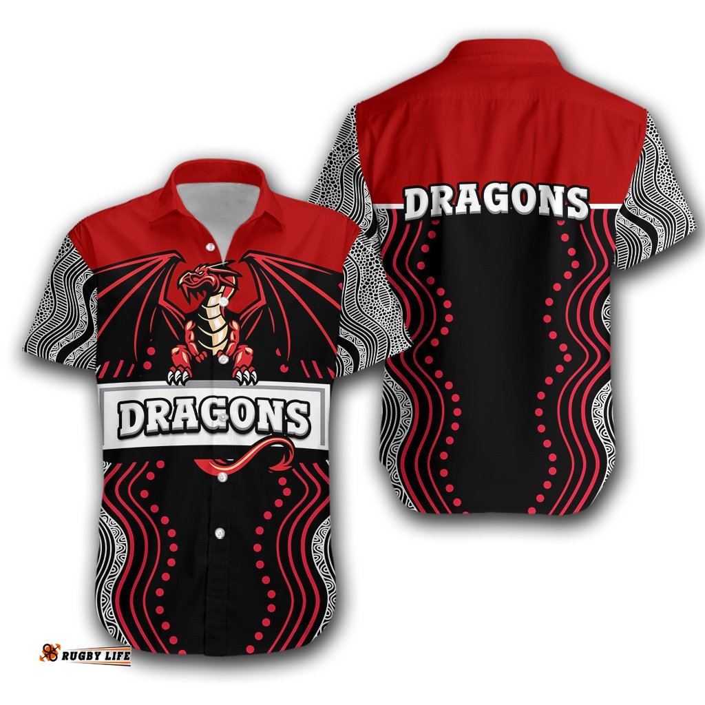 Dragons Hawaiian Shirt St. George Aboriginal Sport Style Ver.2