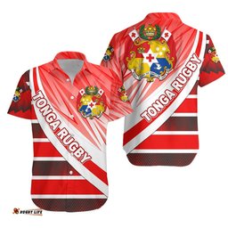 Tonga Rugby Hawaiian Shirt Victorian Vibes