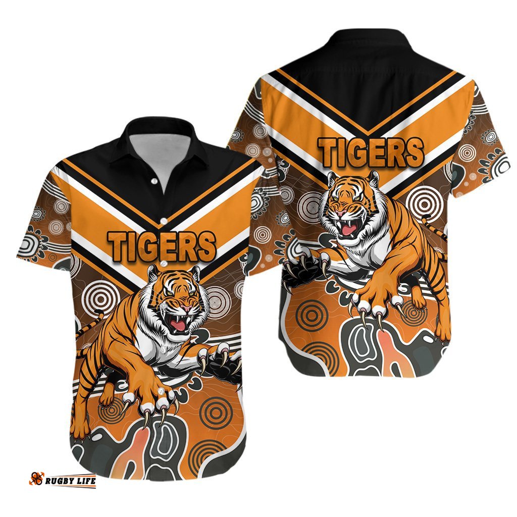 Wests Hawaiian Shirt Tigers Indigenous