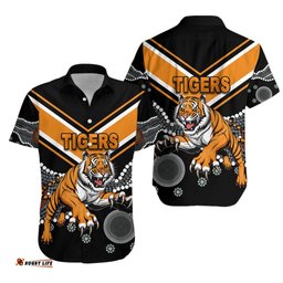 Wests Hawaiian Shirt Tigers Simple Indigenous