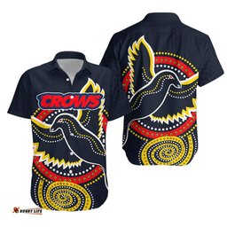 Adelaide Hawaiian Shirt Crows Indigenous
