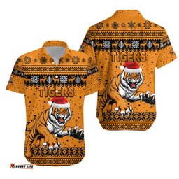 Wests Christmas Hawaiian Shirt Tigers Unique Vibes Orange