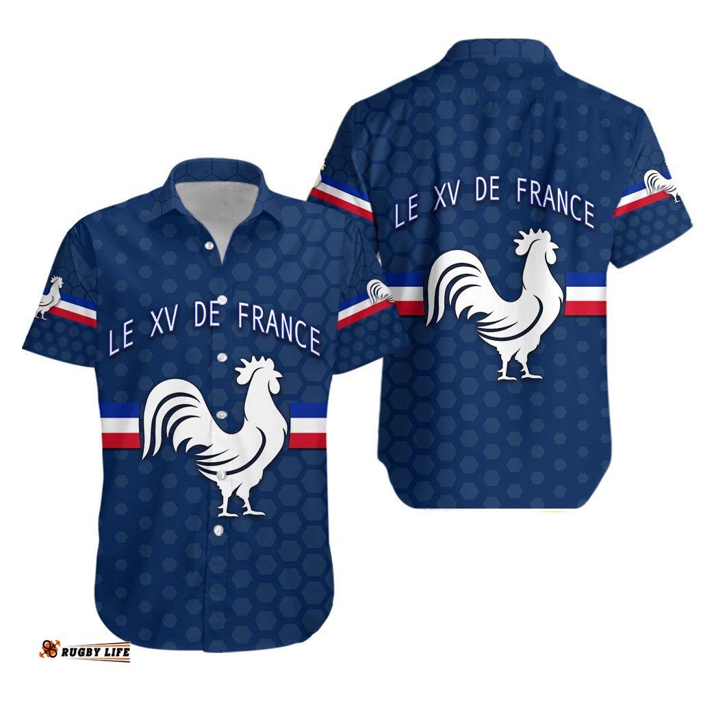 France Rugby Hawaiian Shirt Le XV De France