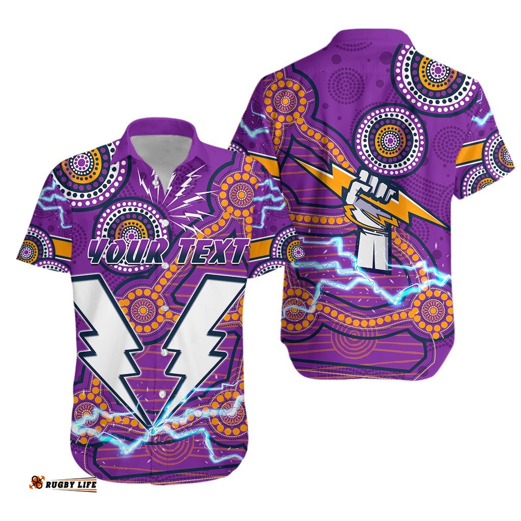 Custom Personalised Storm Hawaiian Shirt Melbourne Indigenous Thunder