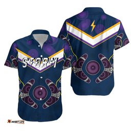 Storm Hawaiian Shirt Melbourne Simple Indigenous Champion