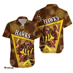 Hawthorn Hawaiian Shirt Hawks Indigenous Limited Edition NO.2