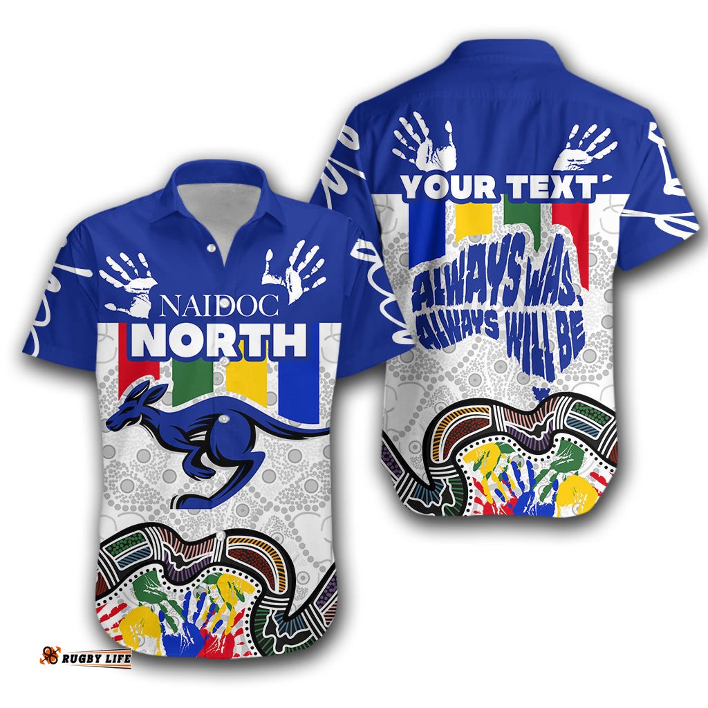 Custom Personalised Melbourne Hawaiian Shirt North NAIDOC Week Kangaroos Special Style
