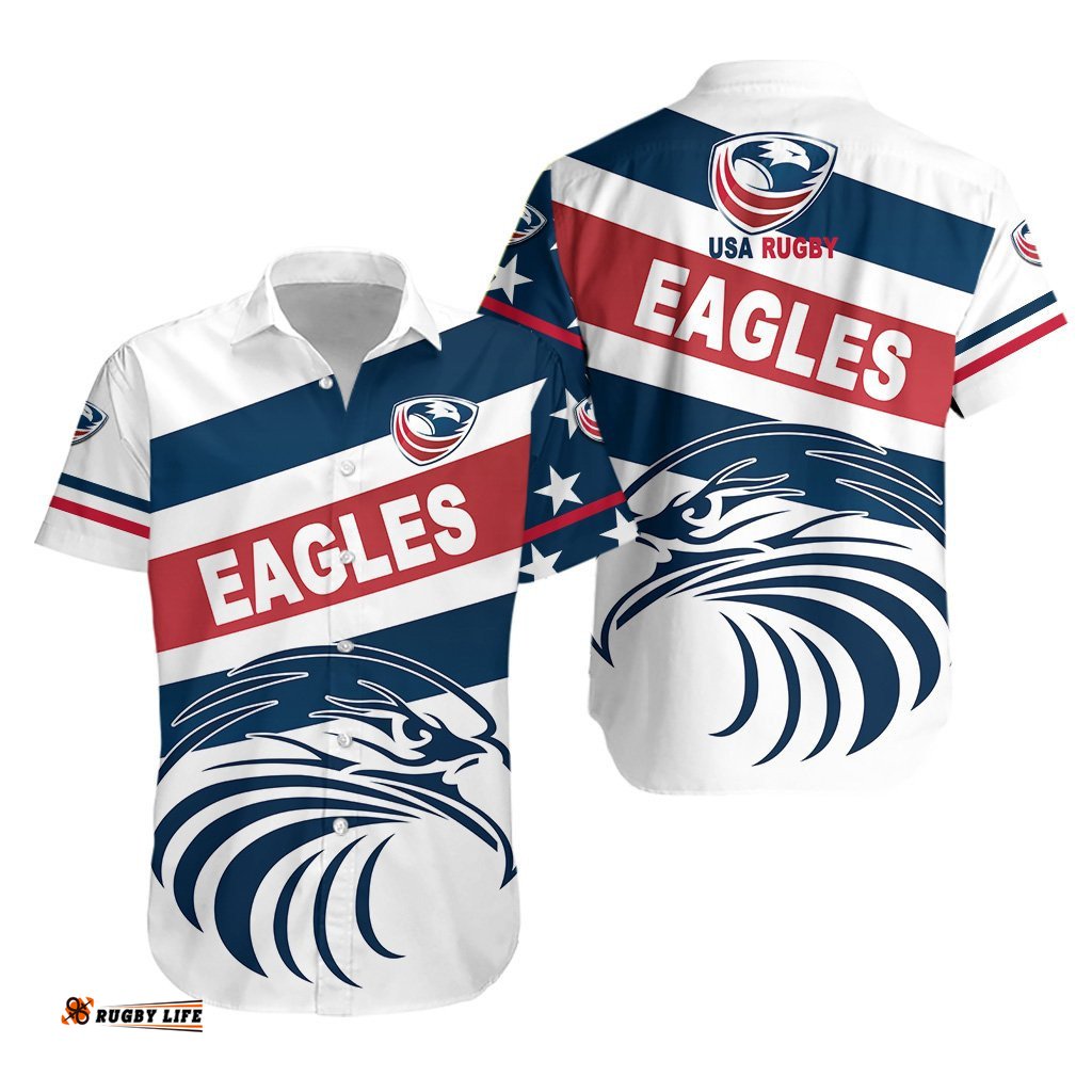USA Rugby Hawaiian Shirt Eagles Original Style