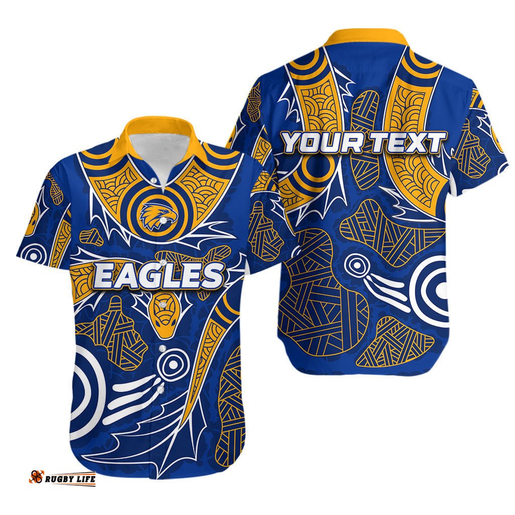 Custom Personalised West Coast Eagles Hawaiian Shirt