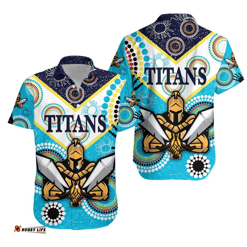 Gold Coast Hawaiian Shirt Titans Gladiator Unique Indigenous