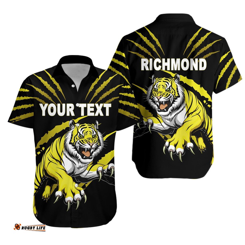 Custom Personalised Richmond Hawaiian Shirt Tigers