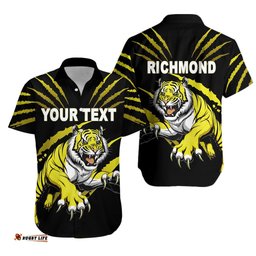 Custom Personalised Richmond Hawaiian Shirt Tigers