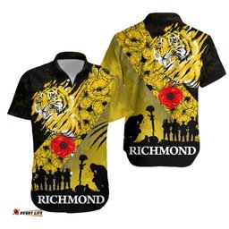 Richmond Tigers Hawaiian Shirt Lest We Forget