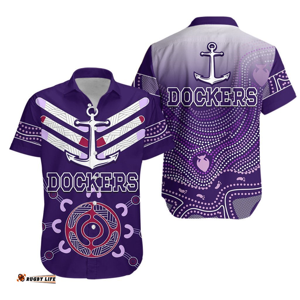 Dockers Hawaiian Shirt Indigenous Fremantle
