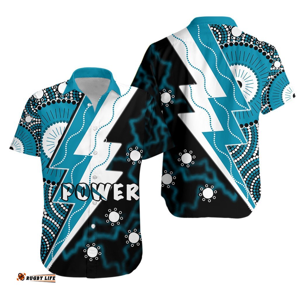 Power Hawaiian Shirt Thunda Port Adelaide