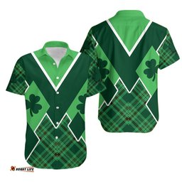 St. Patrick Day Ireland Hawaiian Shirt Shamrock