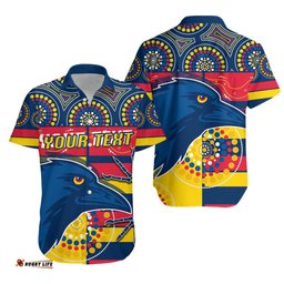 Custom Personalised Adelaide Hawaiian Shirt Indigenous Crows