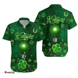 Patrick's Day Hawaiian Shirt Shamrock Vibes