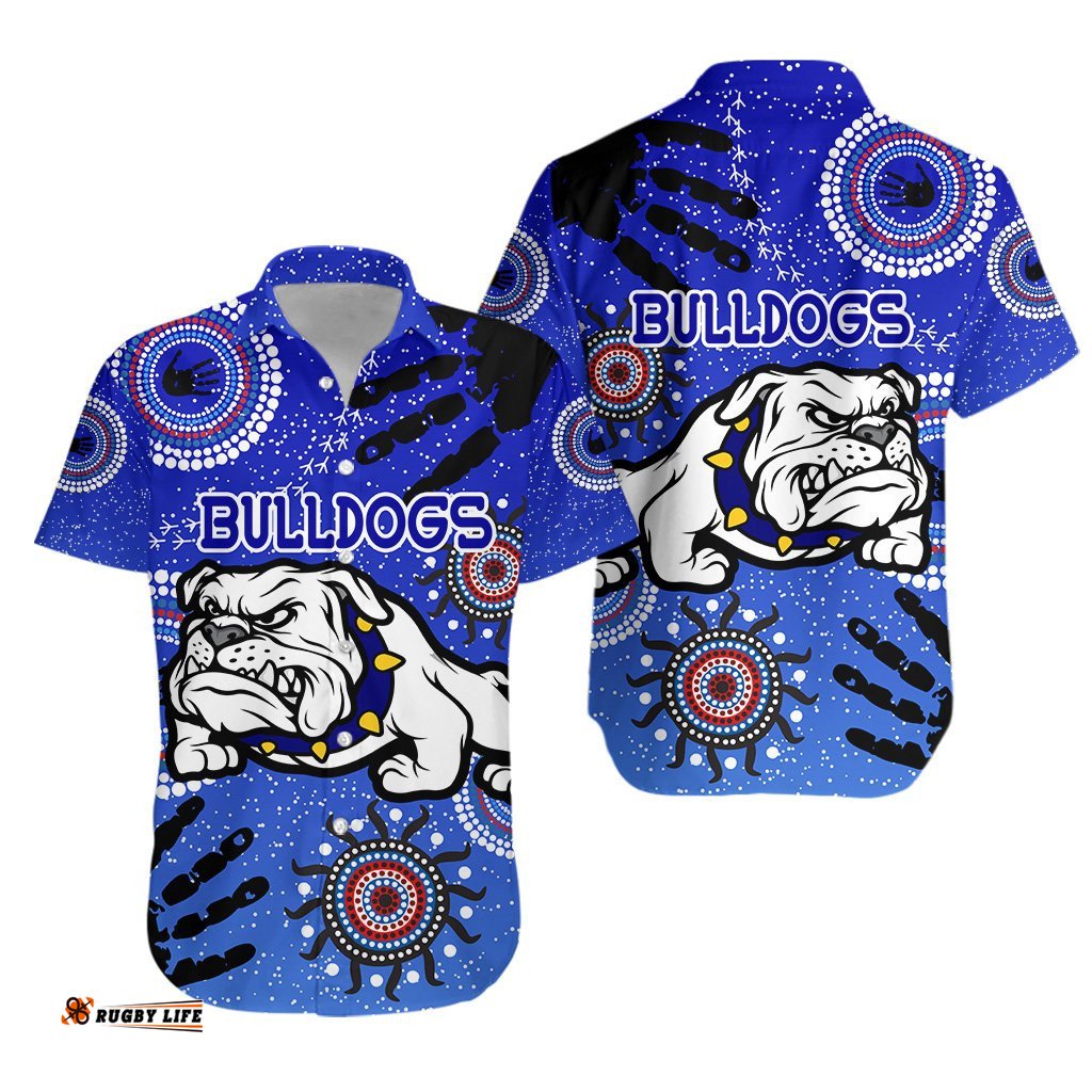 Bulldogs Hawaiian Shirt Indigenous Country Style