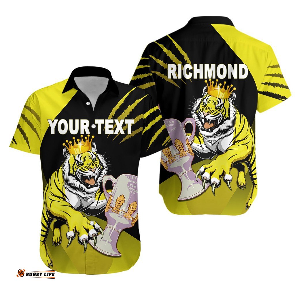 Custom Personalised Richmond Premier Hawaiian Shirt Tigers