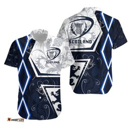 Scottish Rugby Hawaiian Shirt Thistle Unique Vibes