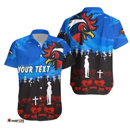 Custom Personalised Sydney Roosters Hawaiian Shirt Prairie Style