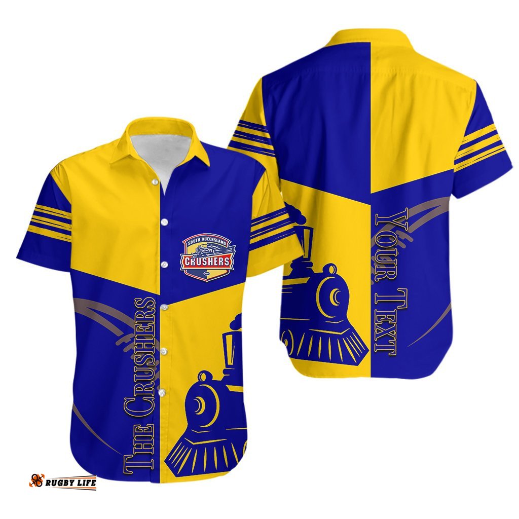 Custom Personalised South Queensland Crushers Hawaiian Shirt