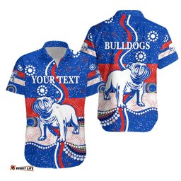 Custom Personalised Western Hawaiian Shirt Bulldogs Unique Indigenous
