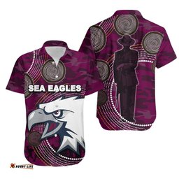 Sea Eagles Hawaiian Shirt ANZAC Day Army Patterns