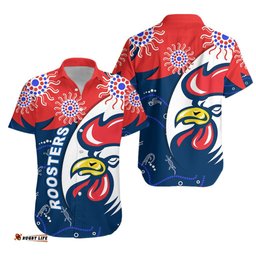 Roosters Hawaiian Shirt Sydney Forever Chooks