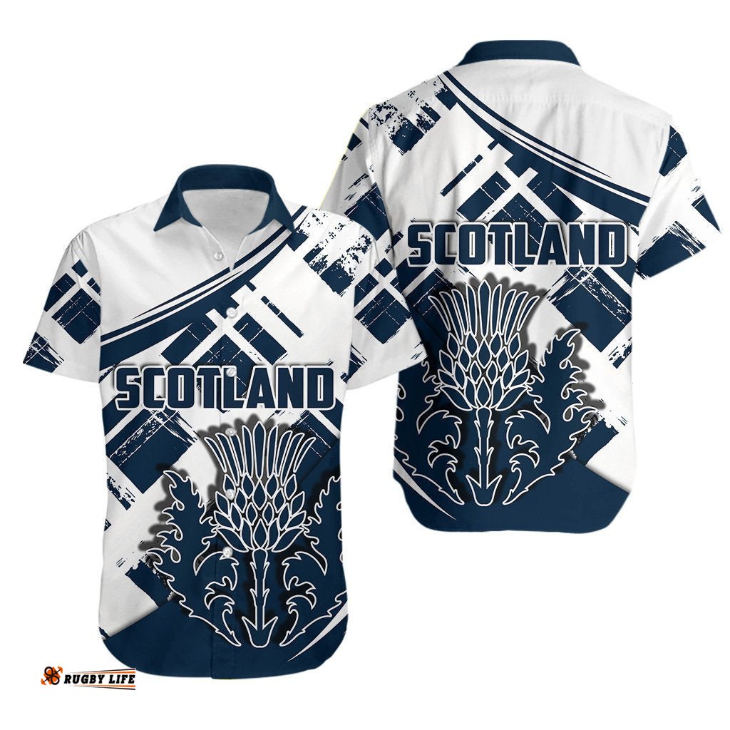 Scotland Rugby Hawaiian Shirt The Thistle Special Style