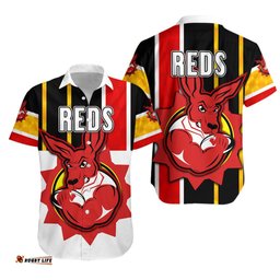 Western Hawaiian Shirt Reds Original Style