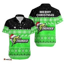 Thunder Cricket Hawaiian Shirt Aboriginal Merry Christmas