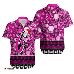 Sydney Sixers Christmas Mix Aboriginal Hawaiian Shirt