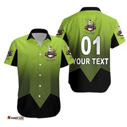 Custom Personalised Lahore Qalandars HBL PSL T20 Cricket Hawaiian Shirt Original Green