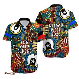 Australia NAIDOC Week Hawaiian Shirt For Our Elders Indigenous