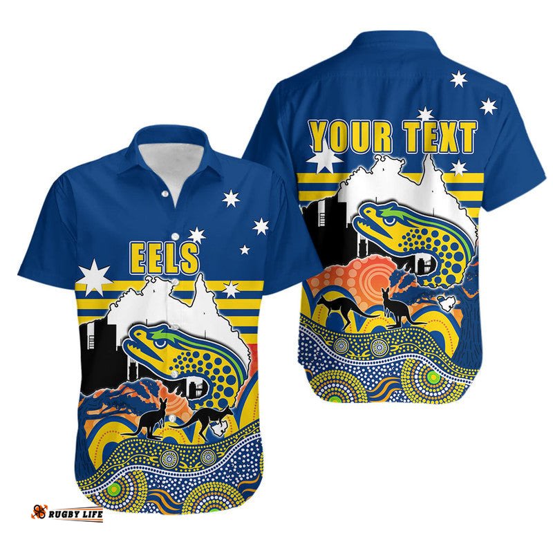 Custom Personalised Roosters Rugby Hawaiian Shirt Australia Day Style