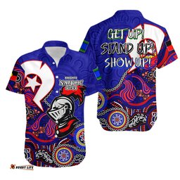 Knights Rugby Hawaiian Shirt NAIDOC Patterns