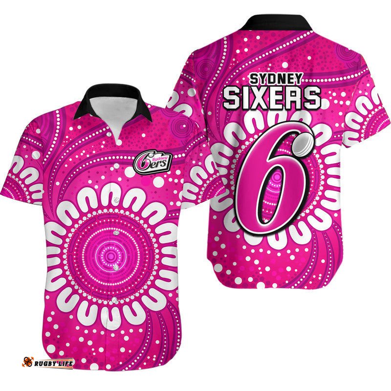 Sydney Sixers Cricket Hawaiian Shirt Aboriginal