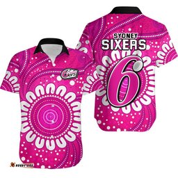 Sydney Sixers Cricket Hawaiian Shirt Aboriginal