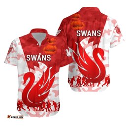 Sydney Swans Hawaiian Shirt ANZAC Vibes