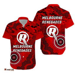 Melbourne Renegades ANZAC Day Aboriginal Hawaiian Shirt